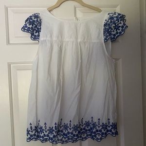 Madewell cap sleeve blouse